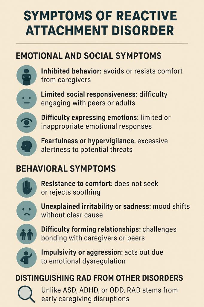 Symptoms of Reactive Attachment Disorder