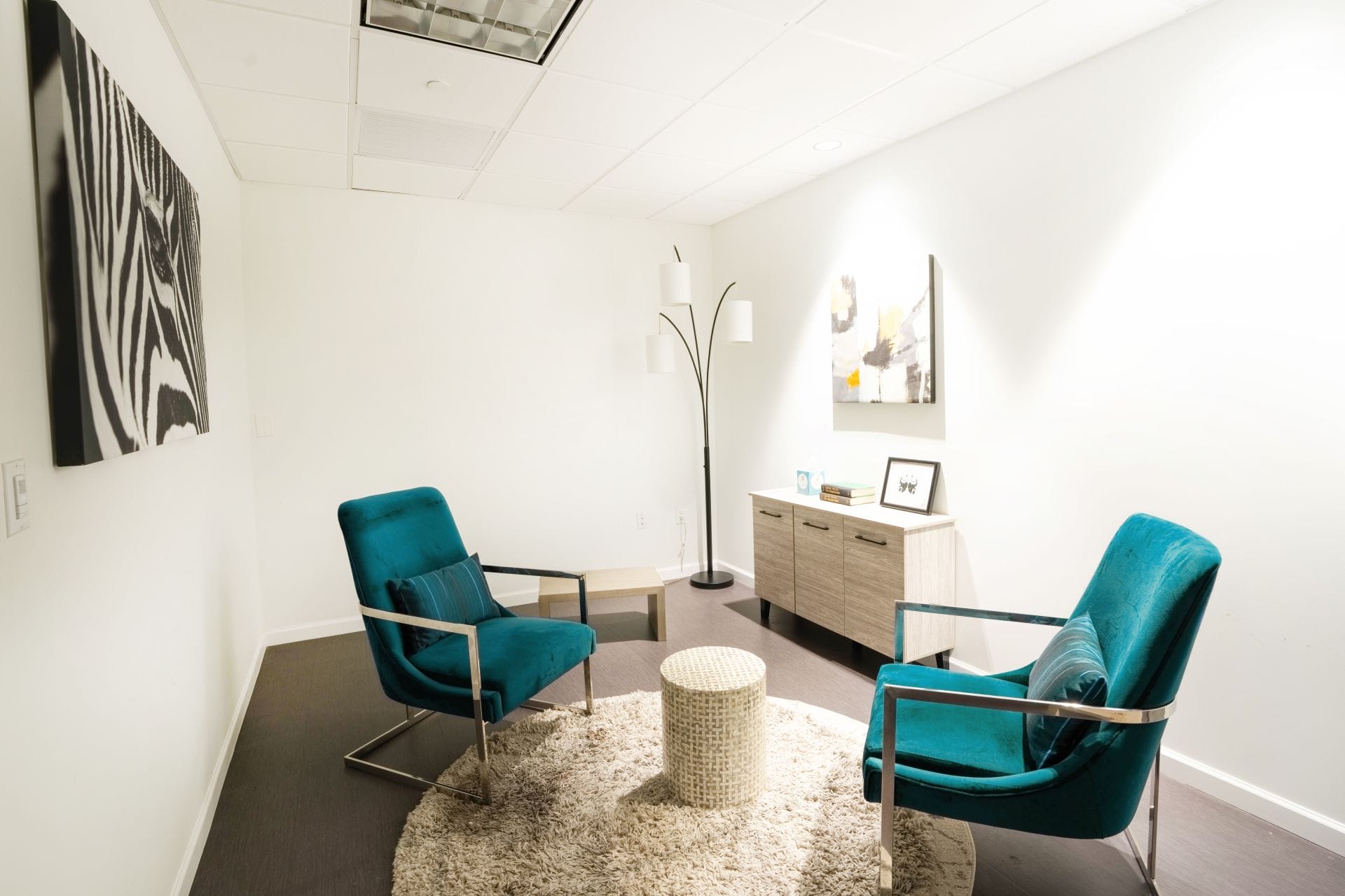 Mental health and addiction treatment - individual therapy room